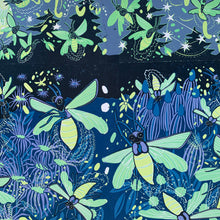Load image into Gallery viewer, Large firefly and glowing plant nighttime scene