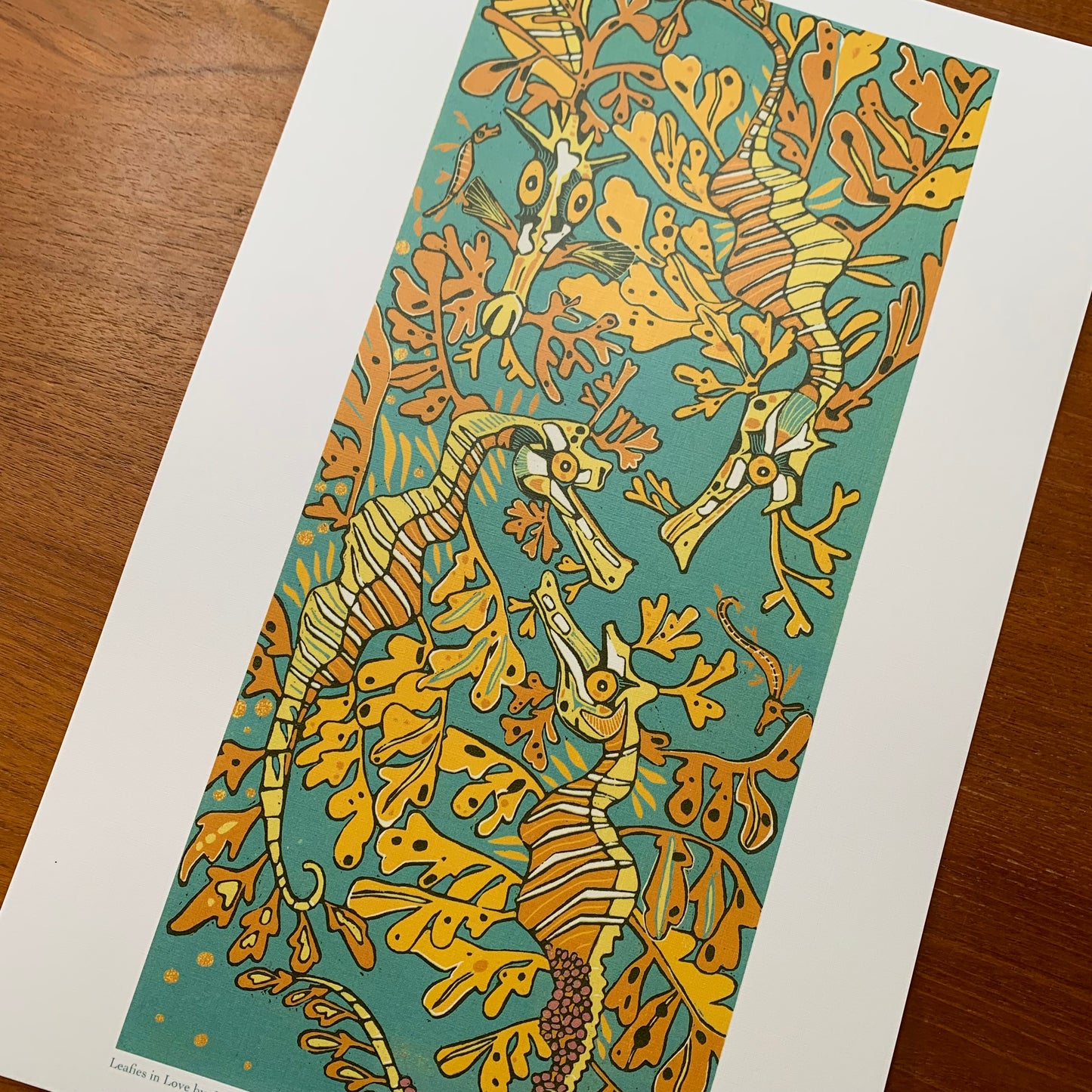 11x17” reproduction of Leafies in Love