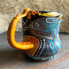 Load image into Gallery viewer, Humpback whale and bull kelp with barnacle handle mug