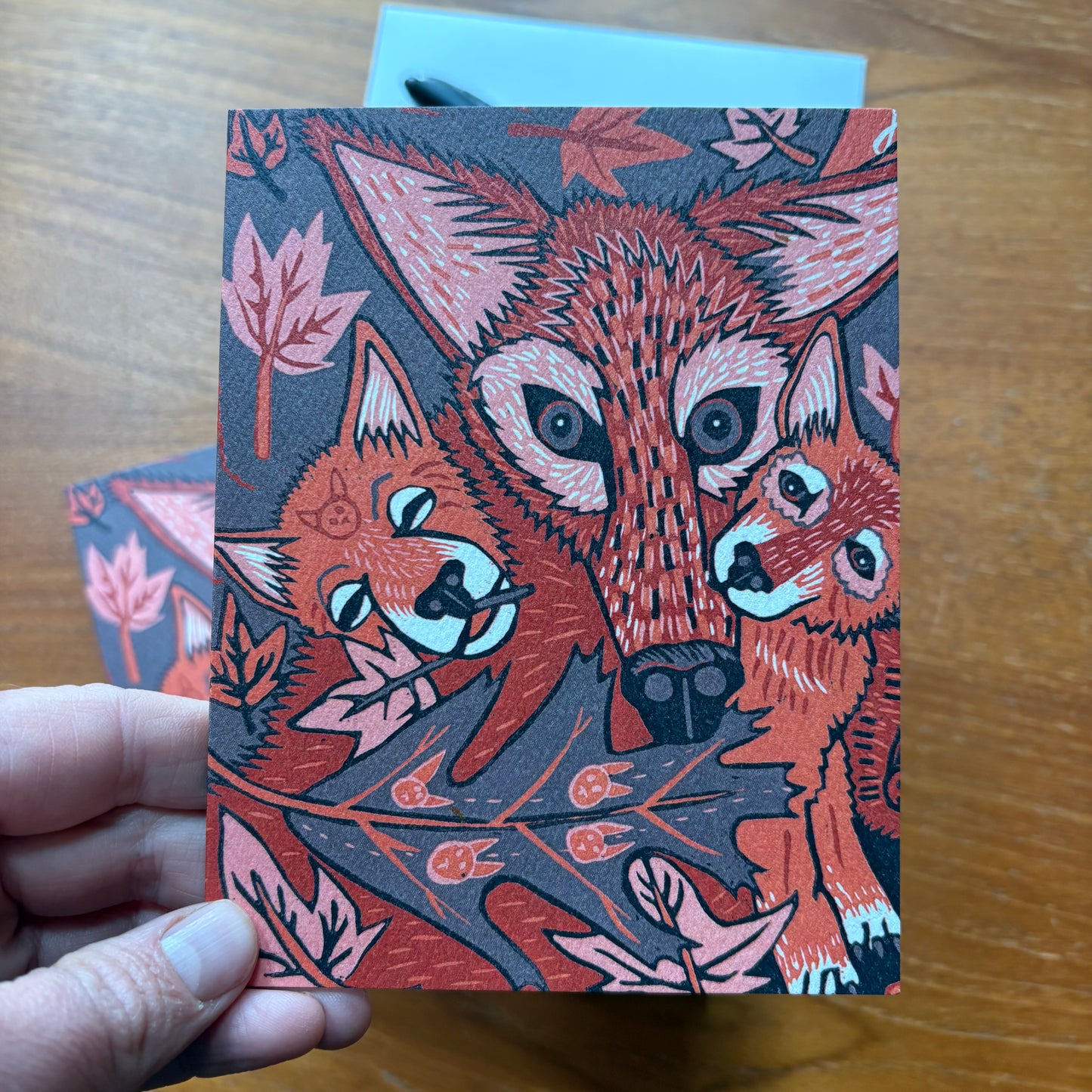 Red Wolf Card 3 pack