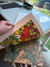 Load image into Gallery viewer, Toucan and woodpecker original woodcut