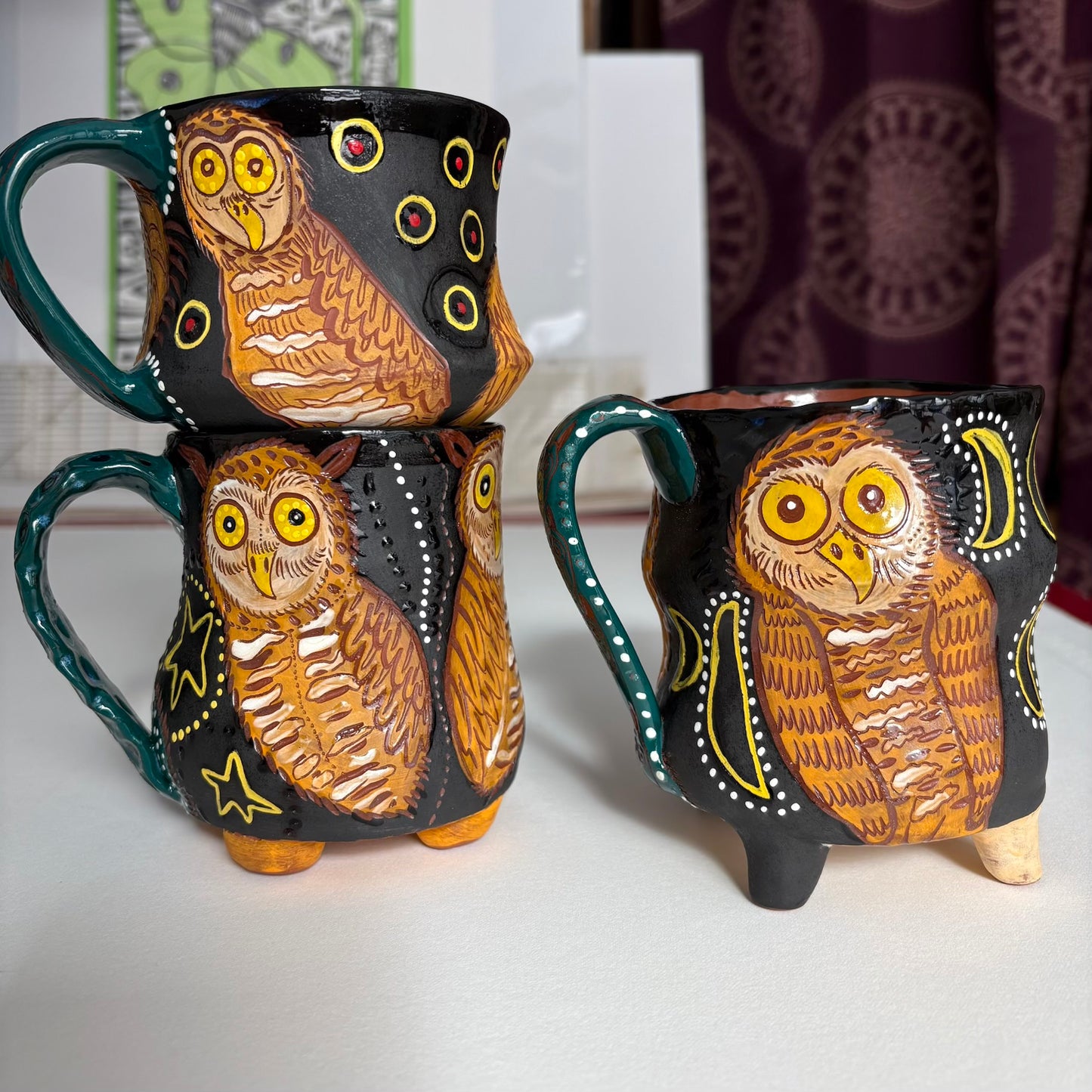 Owl mugs