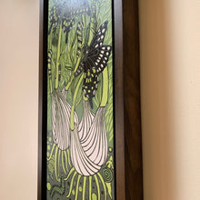 Load image into Gallery viewer, Pre-order Fennel woodcut framed in ebony