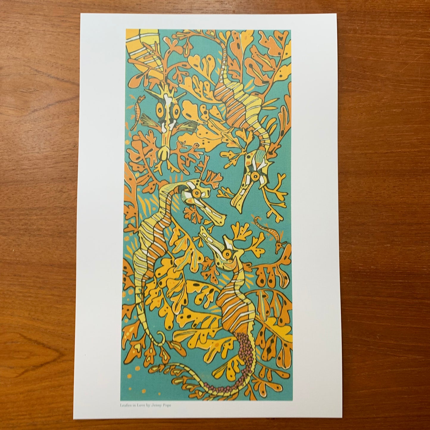 11x17” reproduction of Leafies in Love