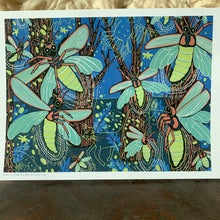 Load image into Gallery viewer, 11x17” reproduction of Fireflies