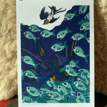 Load image into Gallery viewer, Reproduction of Swallows Overwintering Underwater