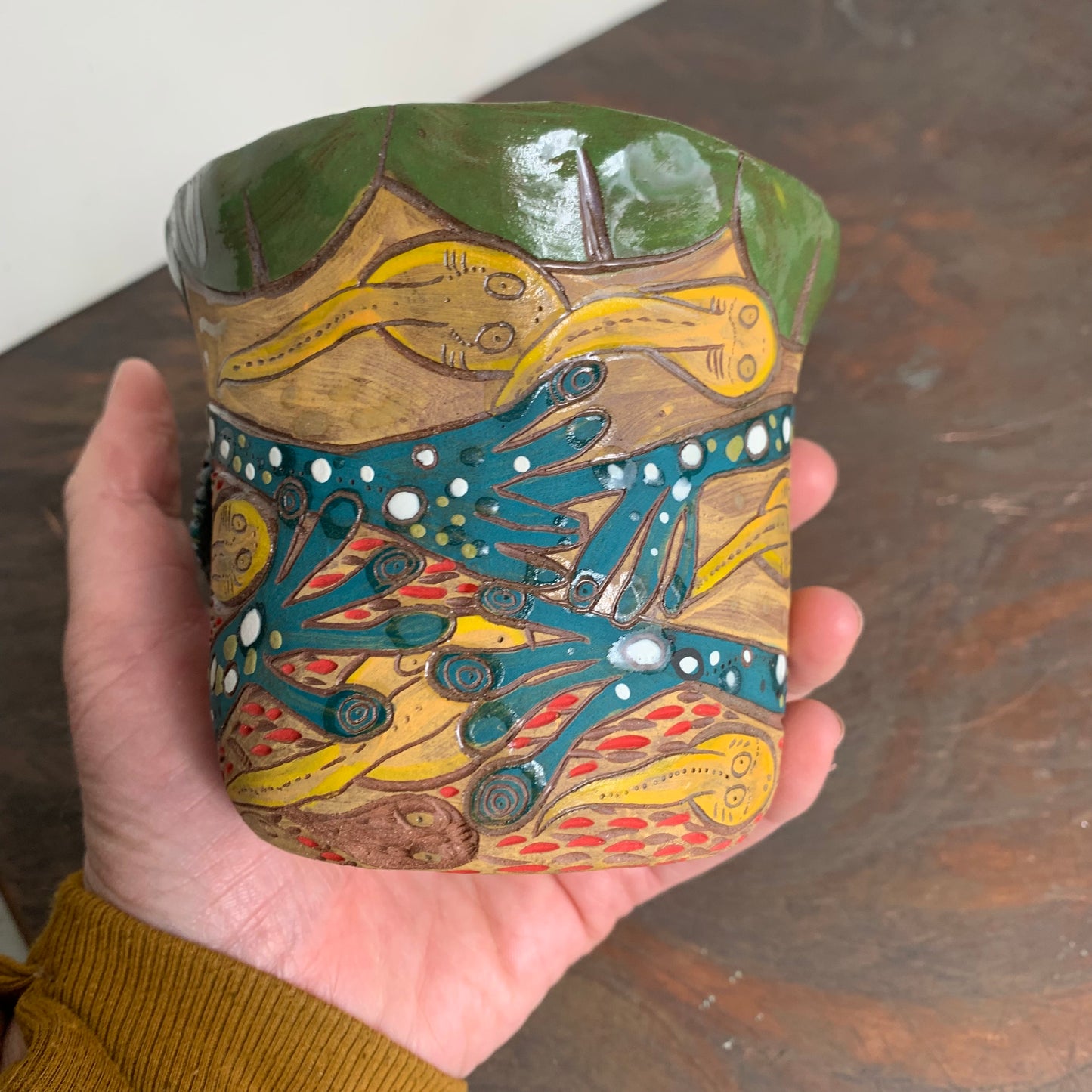 Froggie planter