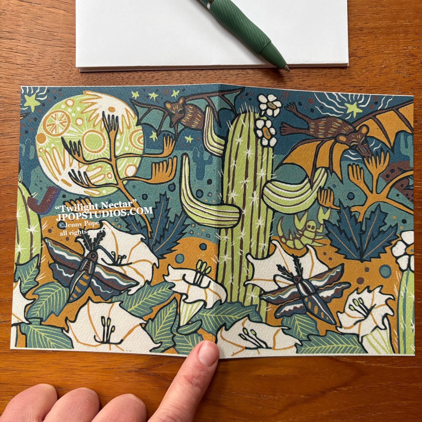 Cactus Bat Card 3 pack