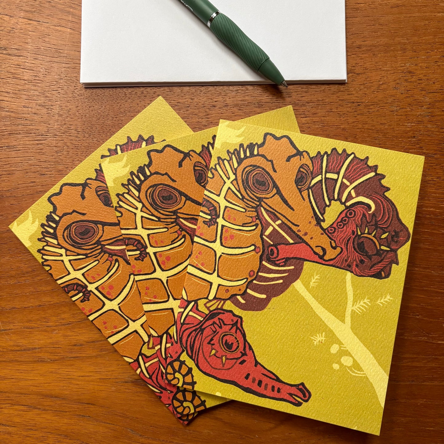 Sargasso Seahorse Card 3 pack