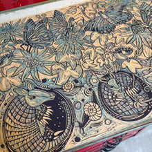 Load image into Gallery viewer, Passionflower and Gulf fritillary original Woodcut