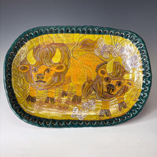 Load image into Gallery viewer, Bison and blue butterfly platter