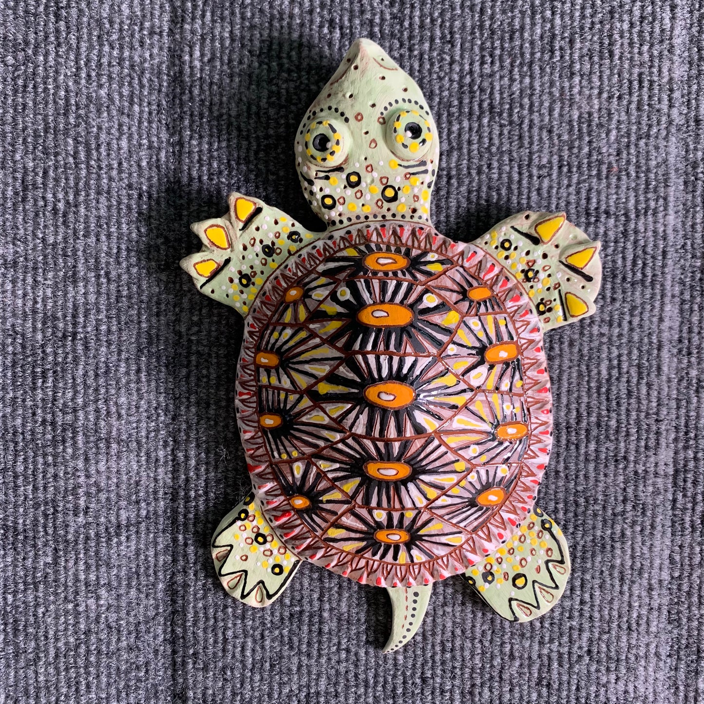 Radiated tortoise wall turtle