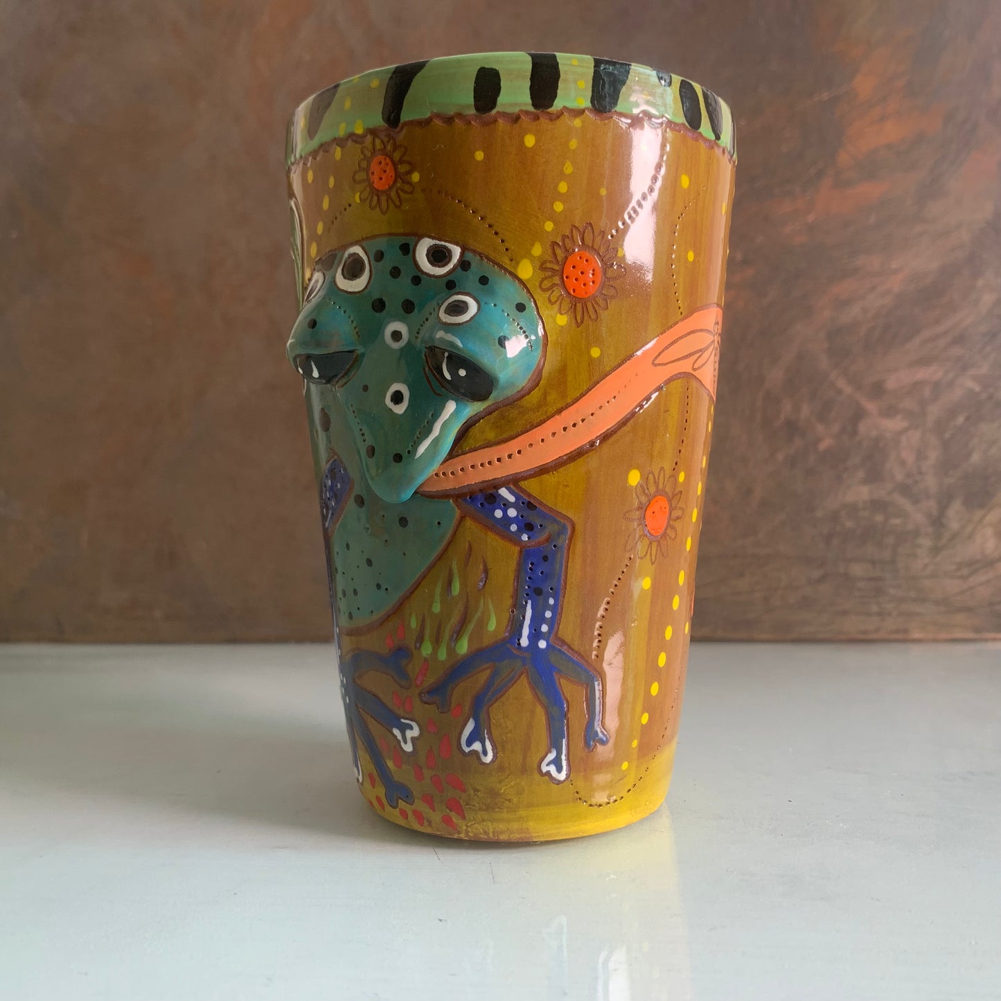Dart frog tumbler