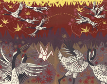 Load image into Gallery viewer, Japanese Crane Woodcut LAST ONE