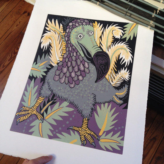 Dodo Woodcut