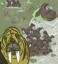 Load image into Gallery viewer, Walrus Woodcut