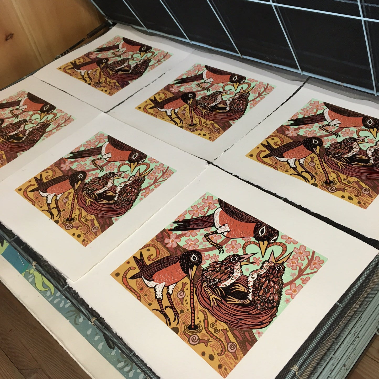 Robin Woodcut