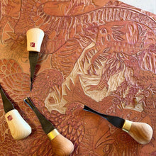 Load image into Gallery viewer, Chicken Dino Woodcut