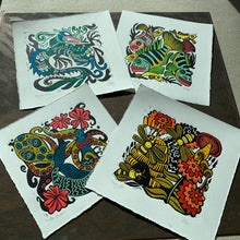 Load image into Gallery viewer, Cichlid inspired Linocut
