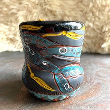 Load image into Gallery viewer, Humpback whale and bull kelp with barnacle handle mug
