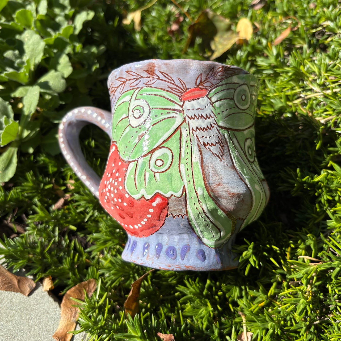 Luna moth mug