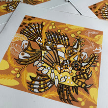 Load image into Gallery viewer, Frogfish original woodcut
