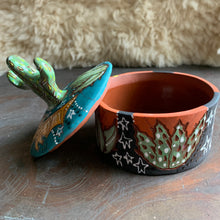 Load image into Gallery viewer, Cactus and agave and bat salt cellar
