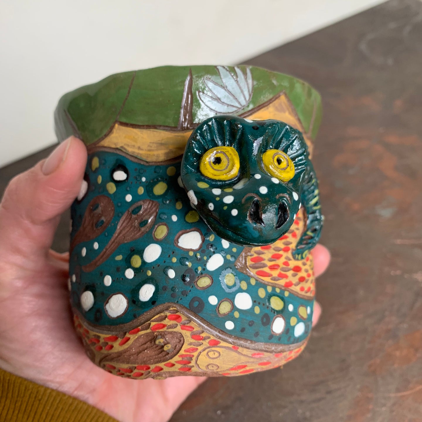 Froggie planter