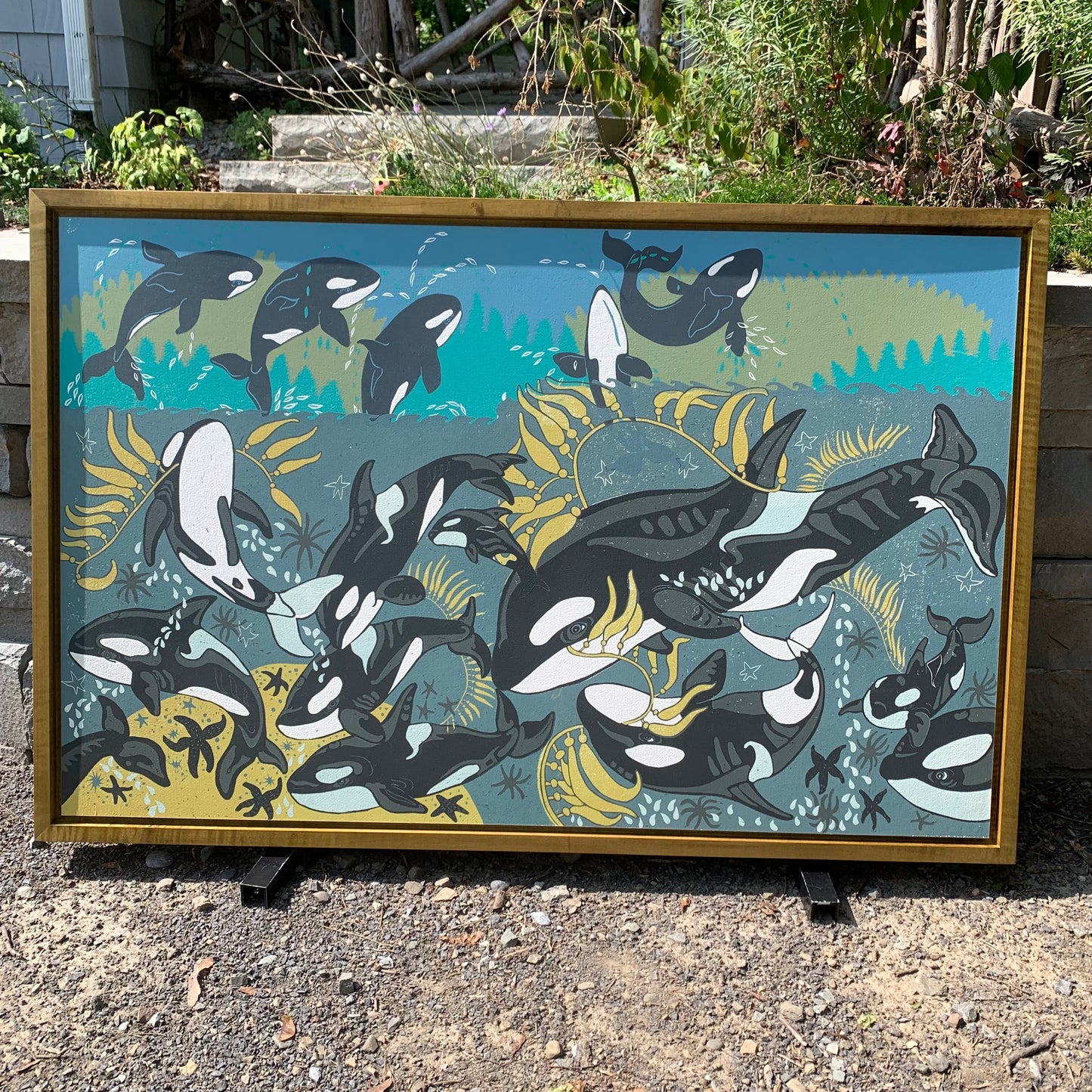 LAST ONE orca framed in olive