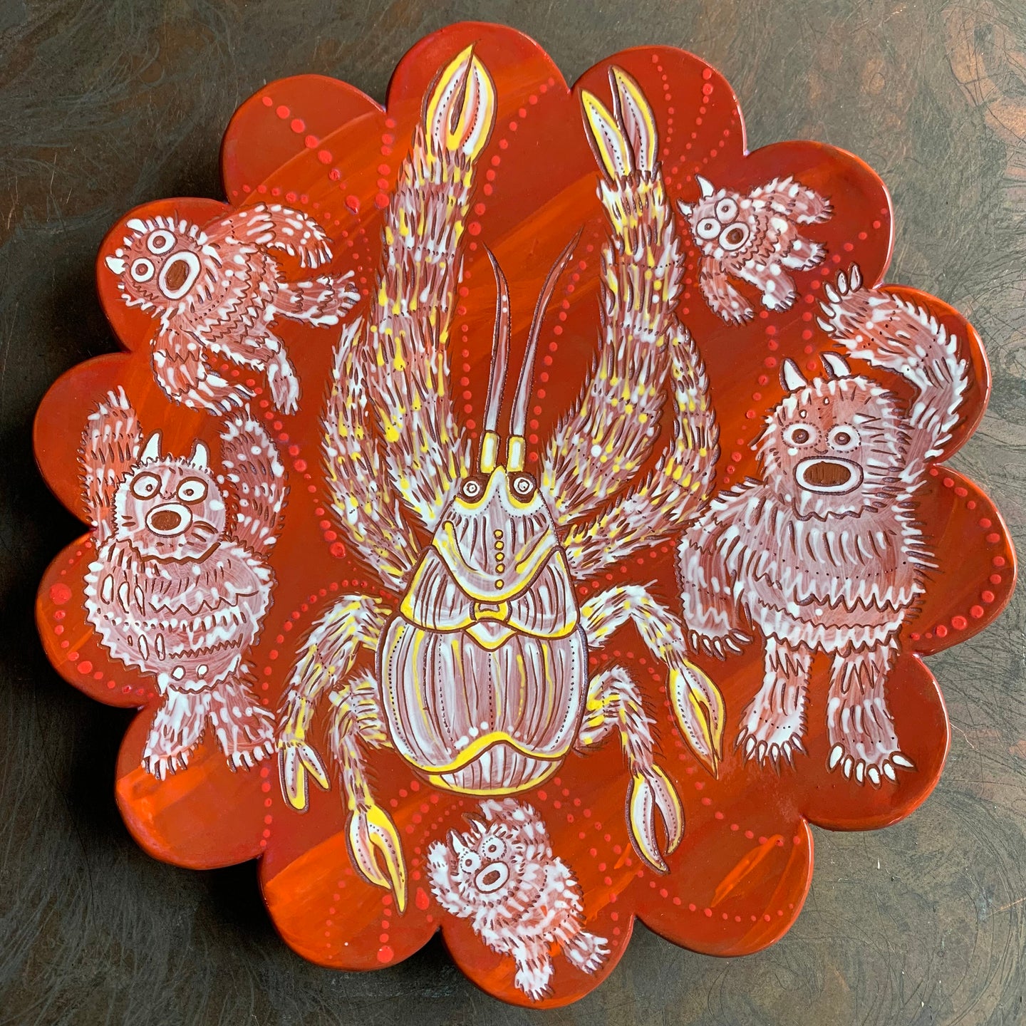 Yeti and yeti crab plate