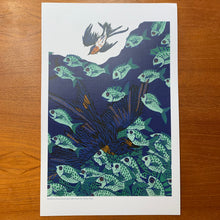 Load image into Gallery viewer, Reproduction of Swallows Overwintering Underwater
