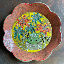 Load image into Gallery viewer, Toad and toad lily plate ish bowl ish
