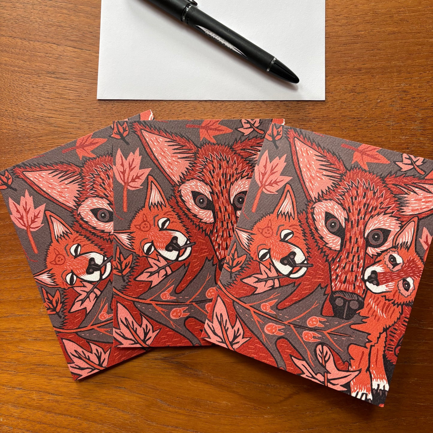 Red Wolf Card 3 pack
