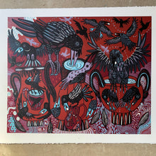 Load image into Gallery viewer, Last one Crow and Pitcher Woodcut

