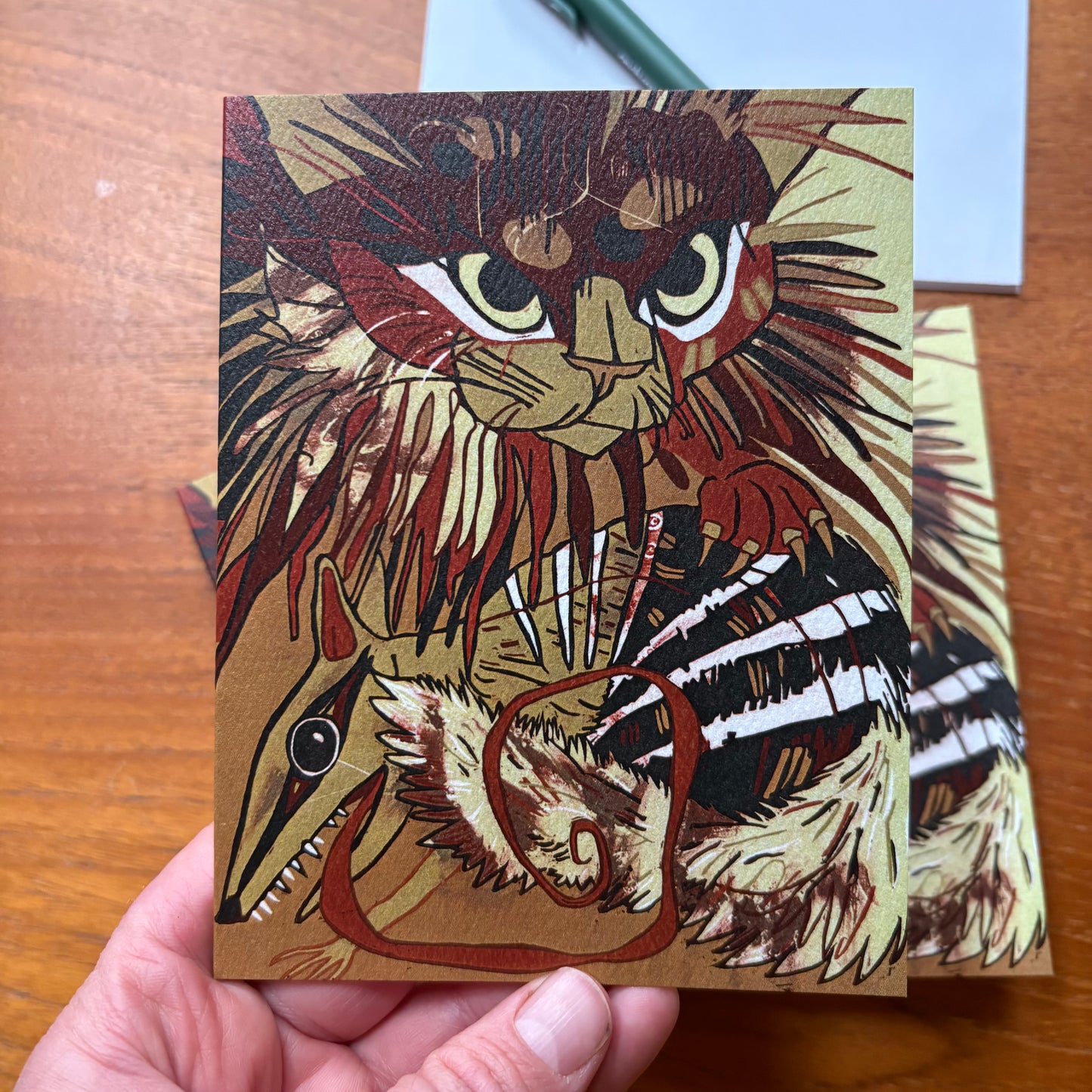 Feral Cat and Numbat Card 3 pack