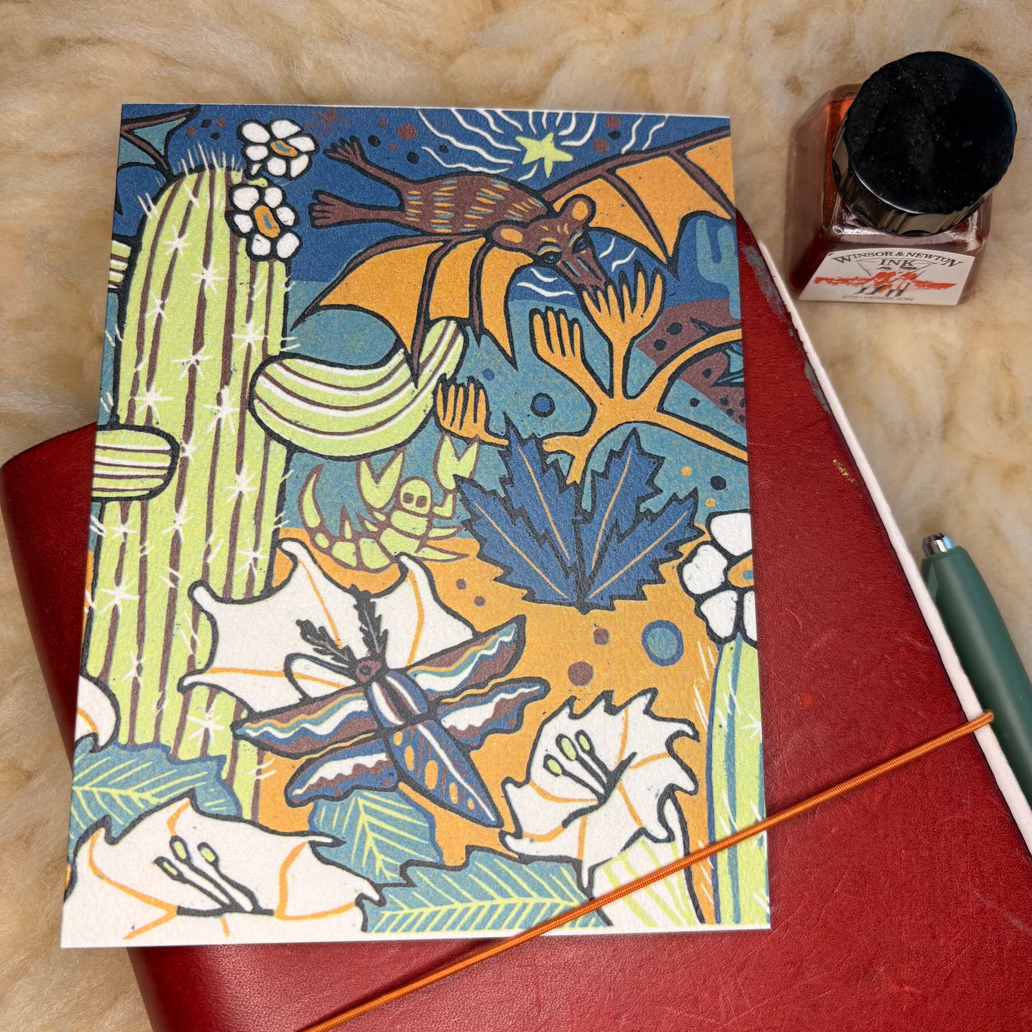 Cactus Bat Card 3 pack