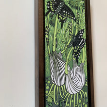 Load image into Gallery viewer, Pre-order Fennel woodcut framed in ebony
