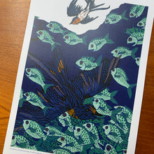 Load image into Gallery viewer, Reproduction of Swallows Overwintering Underwater

