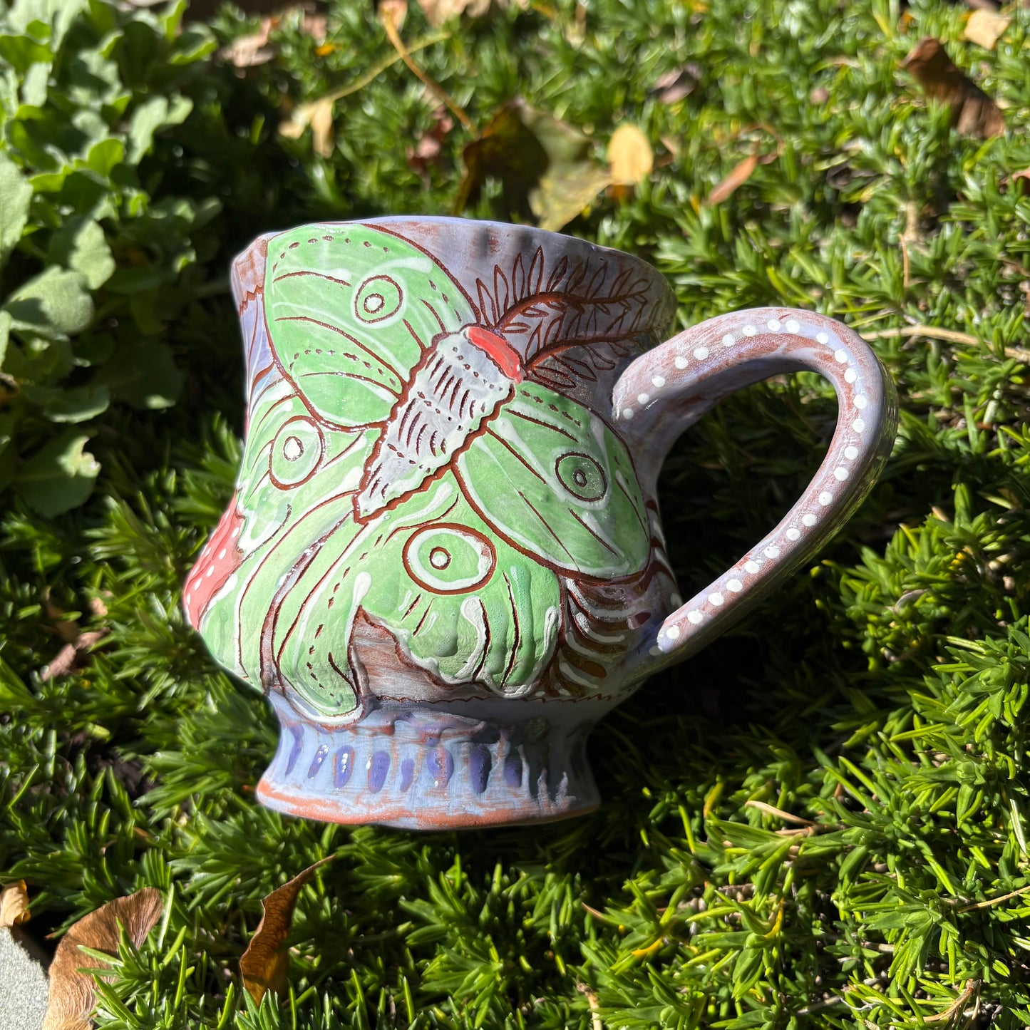 Luna moth mug
