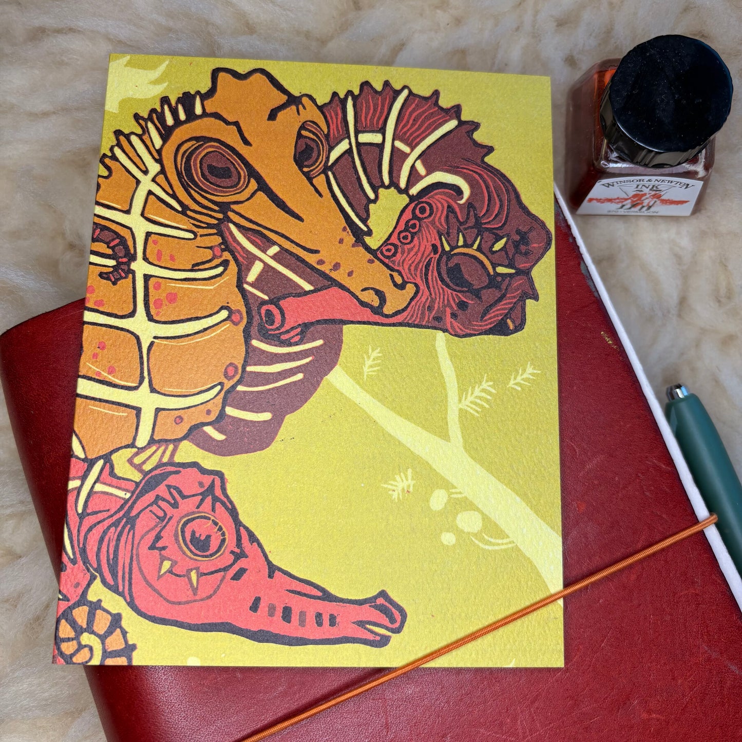 Sargasso Seahorse Card 3 pack