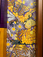 Load image into Gallery viewer, LAST ONE Aster and Goldenrod original woodcut
