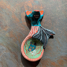 Load image into Gallery viewer, Bat ceramic spoon
