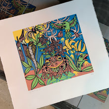 Load image into Gallery viewer, Lily Bestiary original woodcut
