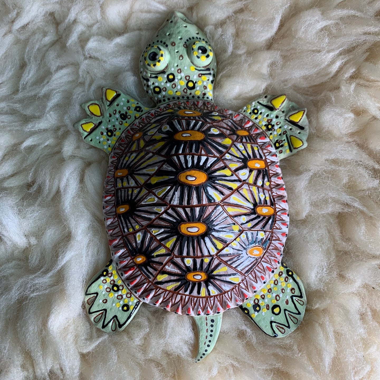 Radiated tortoise wall turtle