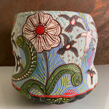 Load image into Gallery viewer, Flower and bird planter or vase
