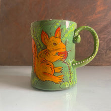 Load image into Gallery viewer, Black Squirrel Red Squirrel mug
