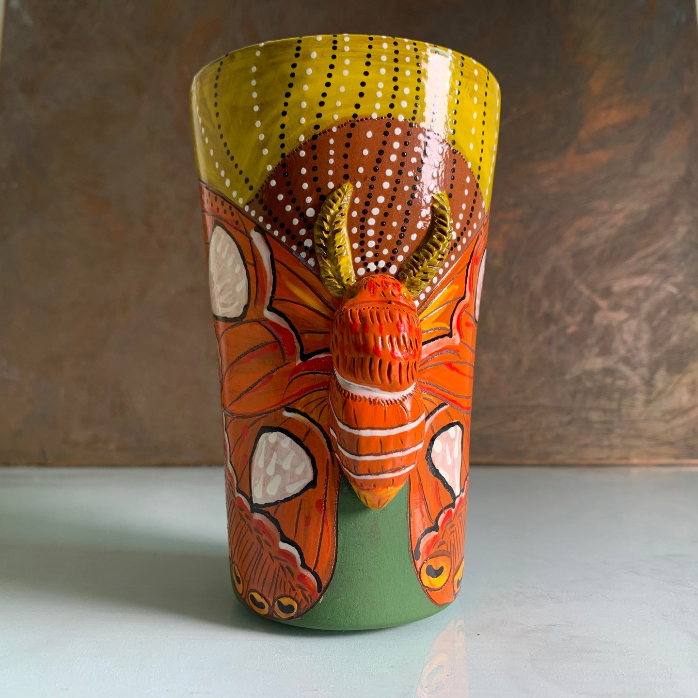 Atlas moth tumbler