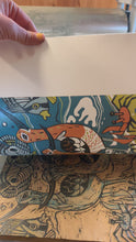 Load and play video in Gallery viewer, Patterned Plumage original woodcut
