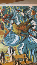 Load and play video in Gallery viewer, Large bird and beach biomimcry woodcut
