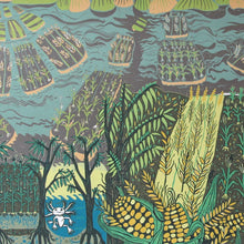 Load image into Gallery viewer, Mexican Chinampas Woodcut
